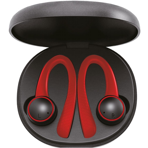 Bluetooth наушники вкладыши с микрофоном Perfeo Onlay, TWS, черно-красные изображение