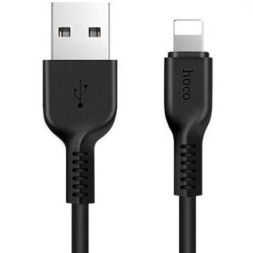 Кабель USB Am, Lightning Hoco X20 Black, черный, 1 метр изображение