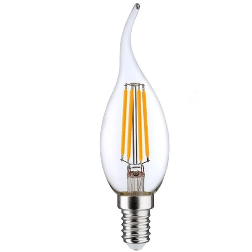 Лампа OSRAM LED Star E14 свеча на ветру BA (CW) 5Вт, 600 лм, теплый свет, 2700К изображение
