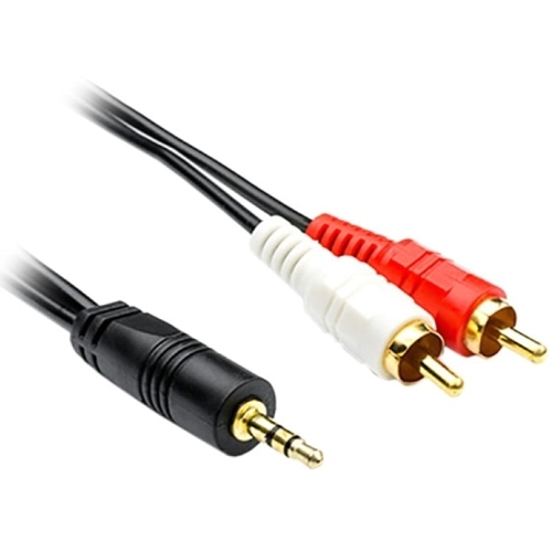 Аудио кабель 3.5 штекер - 2хRCA (тюльпан-штекер) Exegate EX225927RUS, 2 метра изображение