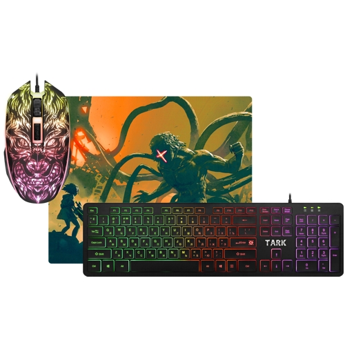 Клавиатура и мышь игровые комплект Defender Tark C-779 + коврик изображение