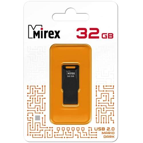 Флешка USB 2.0 Mirex Mario, 32 Гб, черная (13600-FMUMAD32) изображение