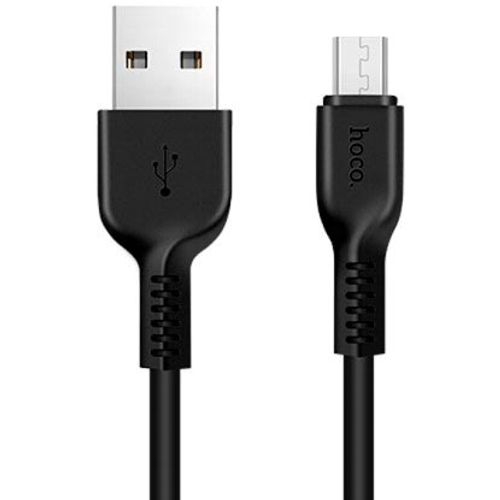 Кабель микро USB 2.0 Am-microB Hoco X20 2.4А Black, черный, 1 метр изображение