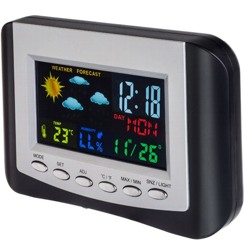 Электронные часы Perfeo Color PF-S3332CS, черный корпус изображение