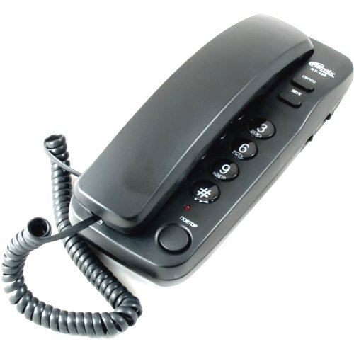 Стационарный телефон Ritmix RT-100, черный изображение