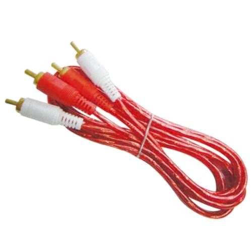 Аудио-видео кабель 2RCA тюльпан штекер-штекер, 1.5 метра, красный (5-004R) изображение