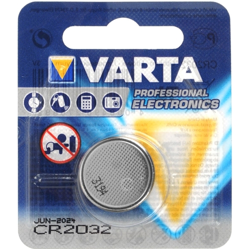 Батарейка CR2032 3В литиевая Varta, в блистере,  1 шт. изображение