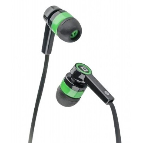 Наушники вкладыши с микрофоном Defender Pulse 420, зелёные изображение