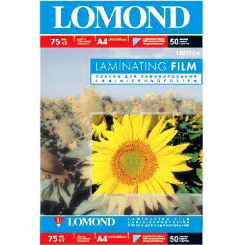 Пленка A4 Lomond 1302164 для ламинирования, глянцевая 75мкм, 50 пакетов, 100 листов изображение