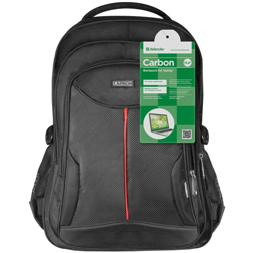 Cумка для ноутбука 15.6'' Defender Carbon, рюкзак, черный изображение