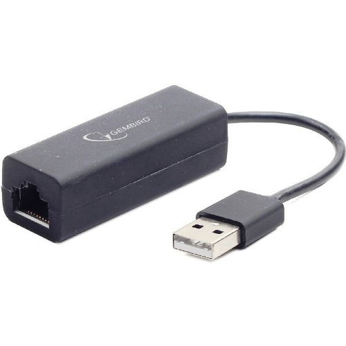 Сетевая карта USB 2.0 Gembird NIC-U2, черный изображение