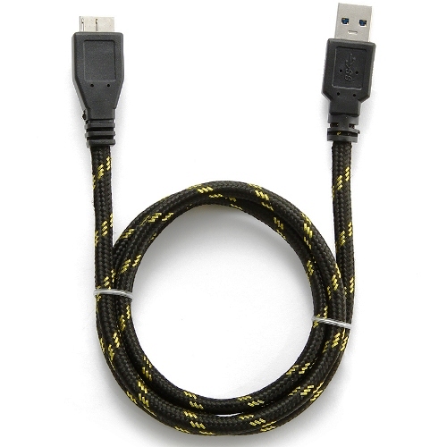 Кабель USB 3.0 Am-microB KS-is KS-465-10, для подключения SSD, 1 метр, черный изображение