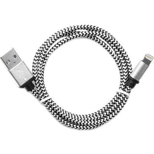 Кабель USB Am, Lightning Cablexpert CC-ApUSB2sr1m, серебристый, 1 метр изображение