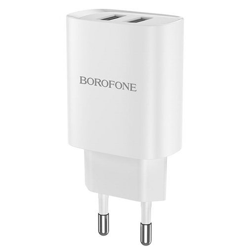 Сетевой адаптер питания Borofone BN2 Super Fast White, белый изображение
