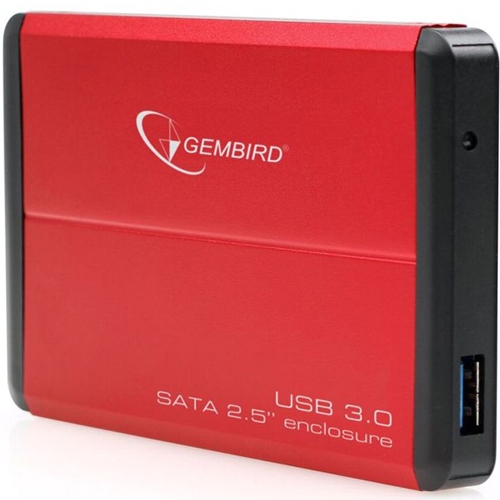 Внешний корпус для SSD-HDD Gembird EE2-U3S-2-S-R, красный изображение