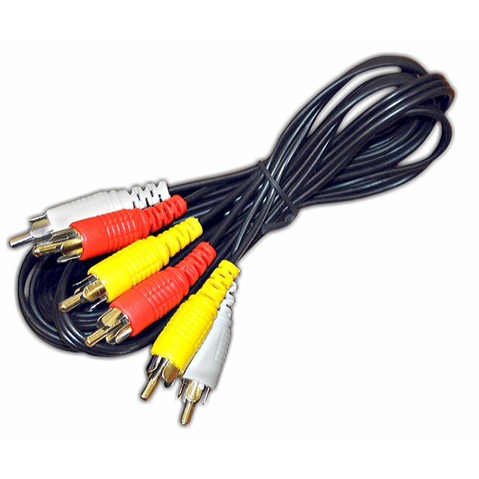 Аудио-видео кабель 3RCA тюльпан штекер-штекер, 1.2 метра (17-0202-8) изображение