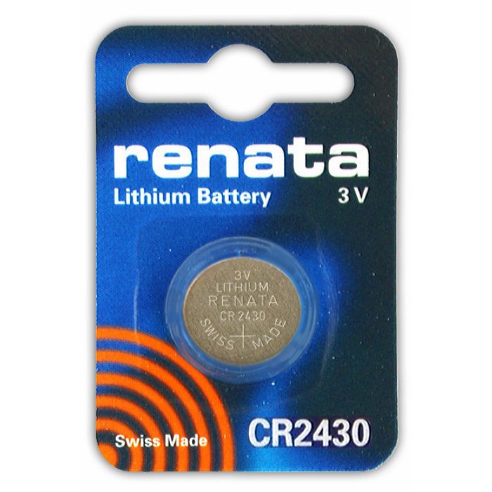 Батарейка CR2430 3В литиевая Renata 285mAh, 1 шт. изображение