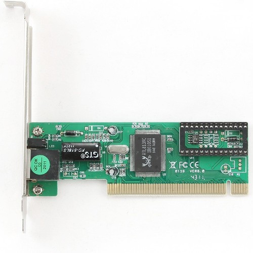 PCI на RJ45 cетевая карта Ethernet LAN контроллер Gembird NIC-R1 Fast Ethernet 100Base-TX чипсет Rea изображение