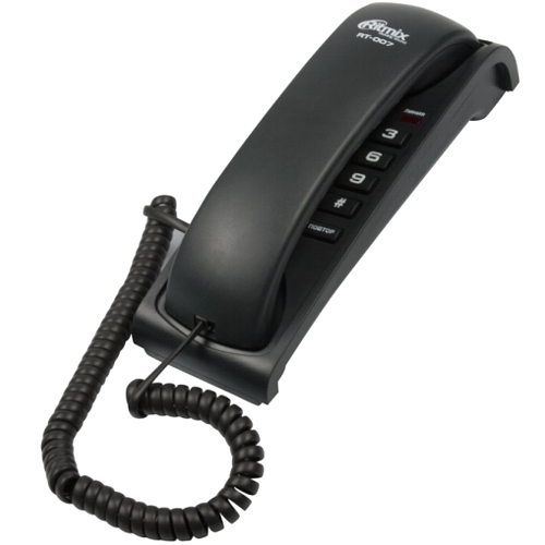 Стационарный телефон Ritmix RT-007, черный изображение