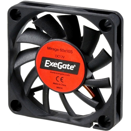 Вентилятор Exegate EX06010S3P, 60 x 10 мм, 12В, втулка, 3pin, 15 см изображение
