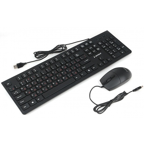 Клавиатура и мышь комплект Gembird KBS-9050, черная изображение