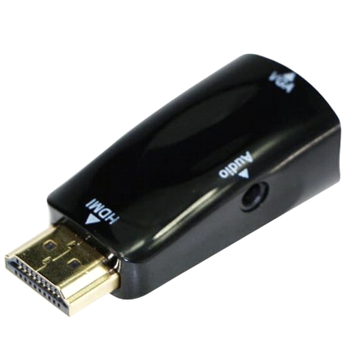 Адаптер HDMI на VGA 19M/15F + аудио гнездо 3.5 мм Cablexpert A-HDMI-VGA-02 изображение