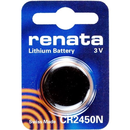 Батарейка CR2450 3В литиевая Renata 540mAh, 1 шт. изображение