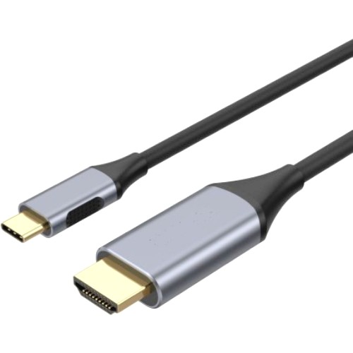 Кабель видео адаптер USB-C на DisplayPort KS-is KS-514-1.8 - 1.8 метра, черный изображение