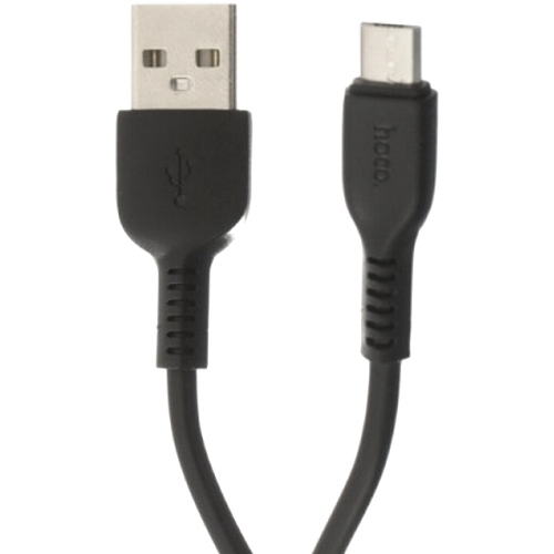 Кабель микро USB 2.0 Am-microB Hoco X13 Black, черный, 1 метр изображение