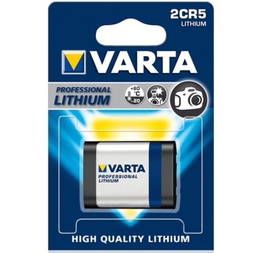 Батарейка 2CR5 6В литиевая Varta Professional (6203), в блистере,  1 шт. изображение