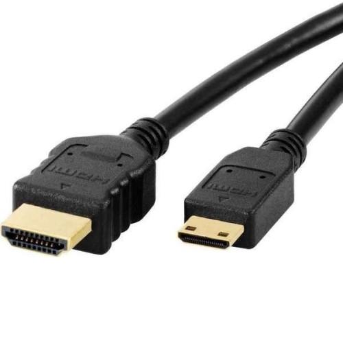 Кабель HDMI-miniHDMI V1.4, Dialog HC-A1418 - CV-0418 black, позолоченный, черный, 1.8 метра изображение