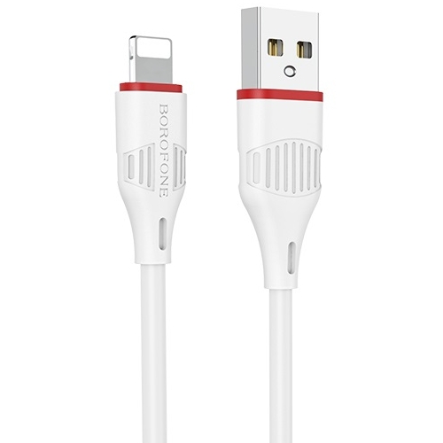 Кабель USB 2.0 Am - Lightning Borofone BX17 White, белый, 1 метр изображение